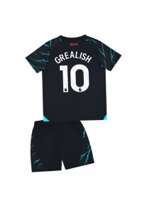 Manchester City Jack Grealish #10 Babytruitje 3e tenue Kind 2023-24 Korte Mouw (+ Korte broeken)